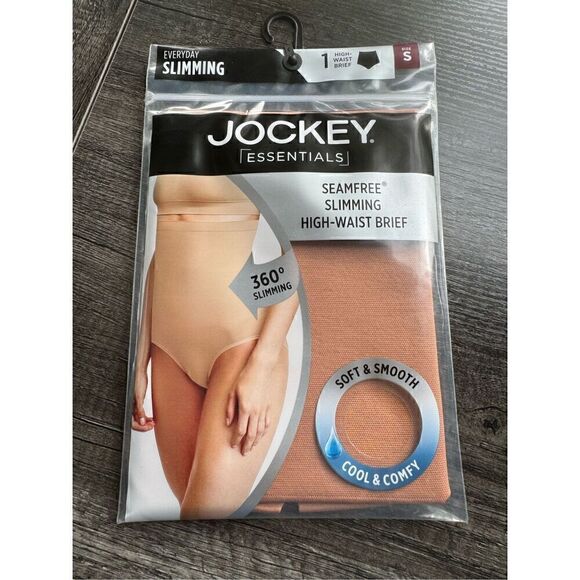 JOCKEY ESSENTIALS NWT women’s nude & gray seam free slimming shorts and high wai - Picture 6 of 10